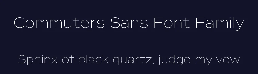 Commuters Sans Font Family by Dharma Type — Sans Serif Font — thumbnail 2