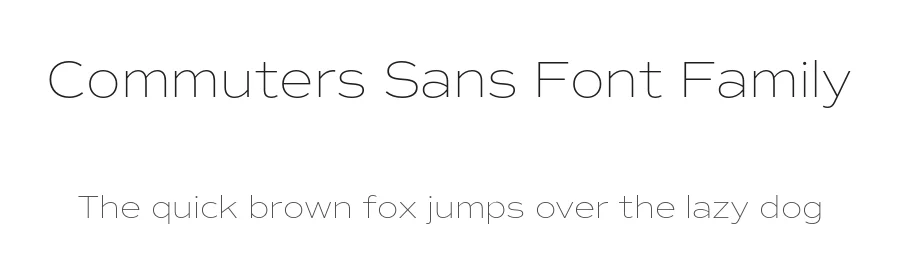 Commuters Sans Font Family by Dharma Type — Sans Serif Font
