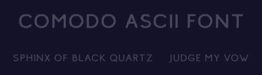 Comodo Ascii Font by craftsupplyco — Display Font — thumbnail 2