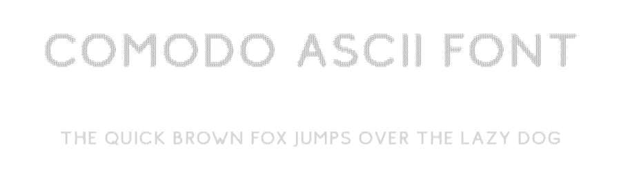 Comodo Ascii Font by craftsupplyco — Display Font