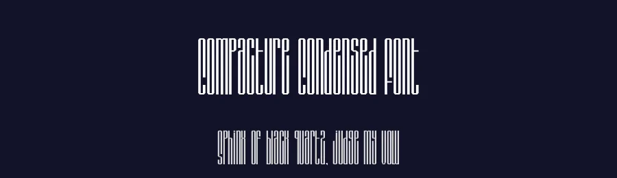 Compacture Condensed Font by PutraCetol Studio — Display Font — thumbnail 2