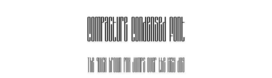 Compacture Condensed Font by PutraCetol Studio — Display Font