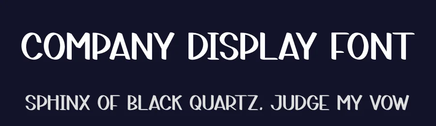 Company Display Font by creativeletter — Display Font — thumbnail 2