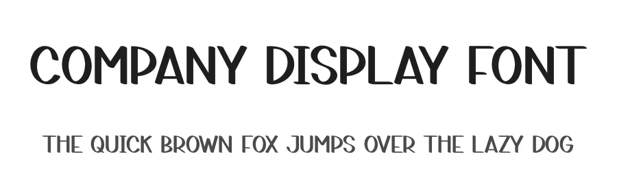 Company Display Font by creativeletter — Display Font