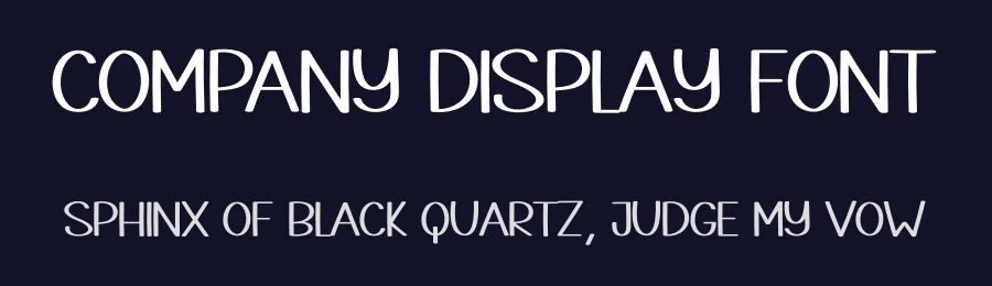 Company Display Font by creativeletter — Display Font — thumbnail 2