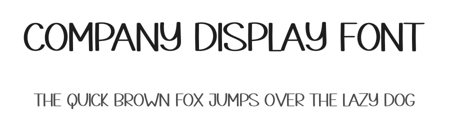 Company Display Font by creativeletter — Display Font