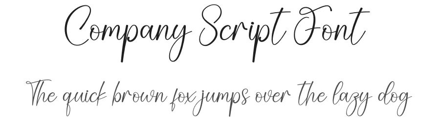 Company Script Font by creativeletter — Script Handwritten Font