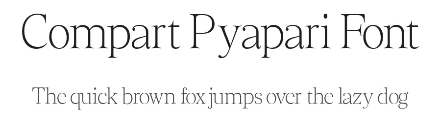 Compart Pyapari Font by glyphminds.studios — Serif Font