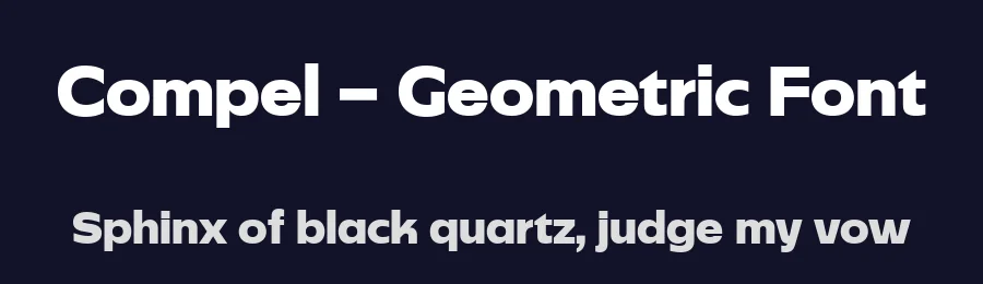 Compel – Geometric Font by Creative Sauce — Sans Serif Font — thumbnail 2