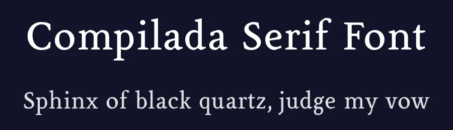 Compilada Serif Font by Juan Heilborn — Serif Font — thumbnail 2