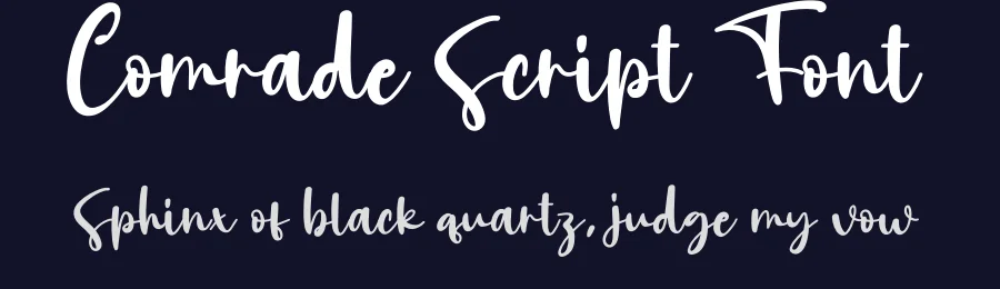 Comrade Script Font by creativeletter — Script Handwritten Font — thumbnail 2
