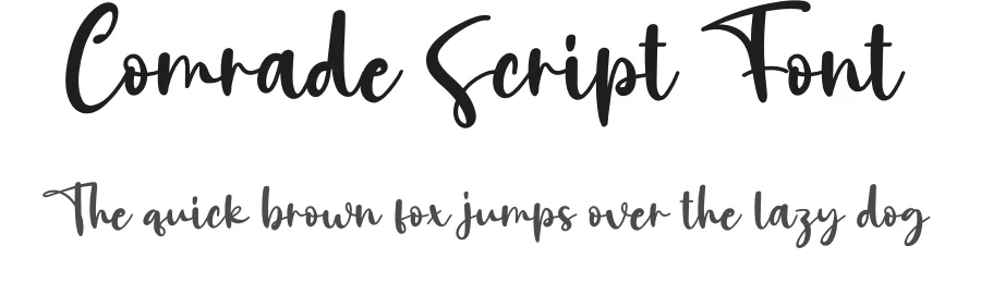 Comrade Script Font by creativeletter — Script Handwritten Font