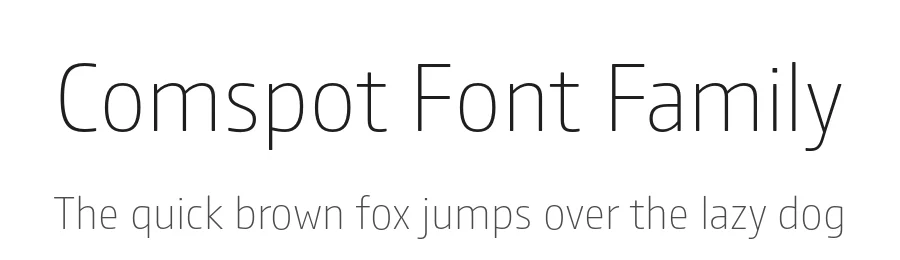 Comspot Font Family by TypeMates β Display Font