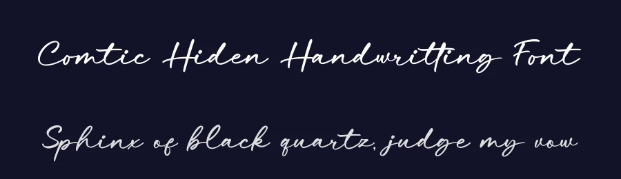 Comtic Hiden Handwritting Font by Basnistudio — Script Handwritten Font — thumbnail 2