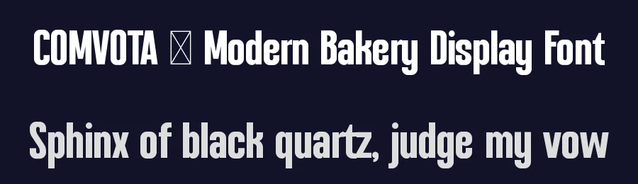 COMVOTA – Modern Bakery Display Font by Rautan — Decorative Font — thumbnail 2