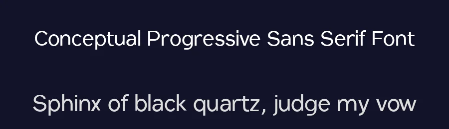 Conceptual Progressive Sans Serif Font by HIRO.std — Sans Serif Font — thumbnail 2