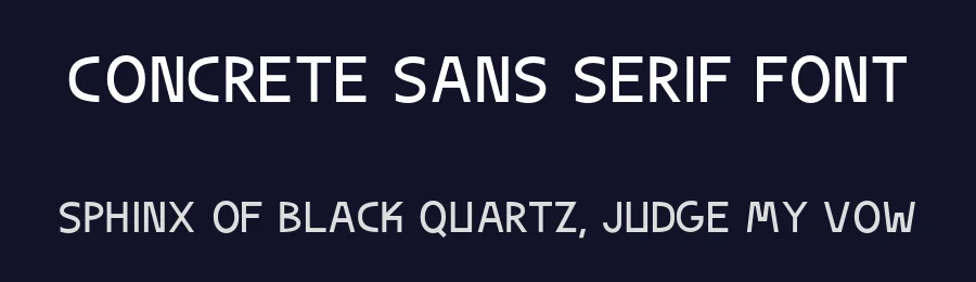 Concrete Sans Serif Font by Andy Karter — Sans Serif Font — thumbnail 2