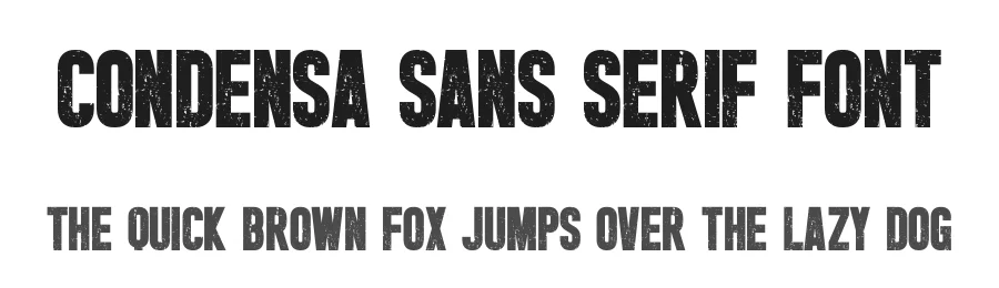 Condensa Sans Serif Font by Craftedtype — Decorative Font