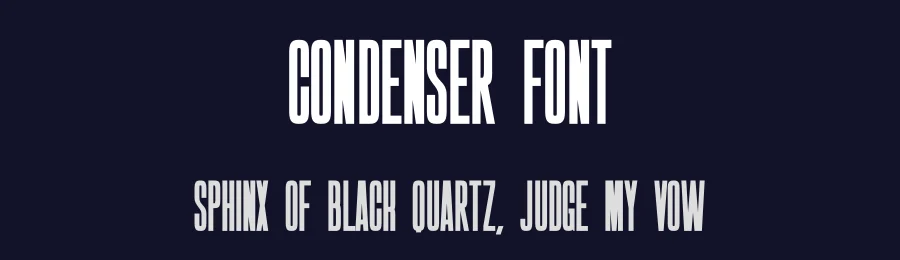 Condenser Font by Craftedtype — Decorative Font — thumbnail 2