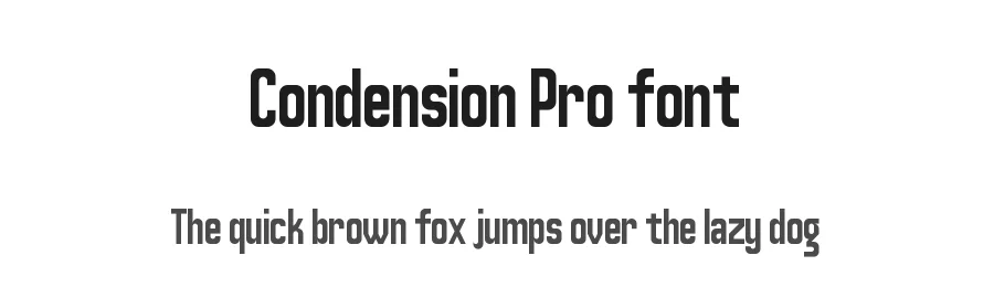 Condension Pro font by 538Fonts — Sans Serif Font