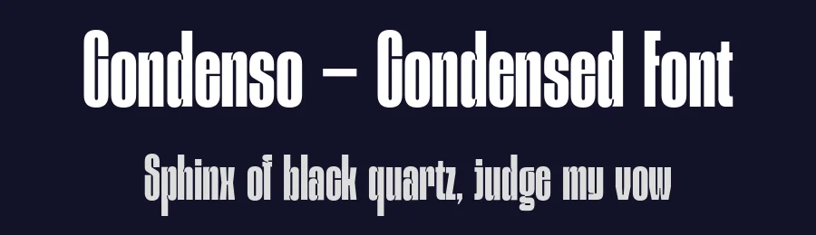 Condenso – Condensed Font by limitype — Decorative Font — thumbnail 2
