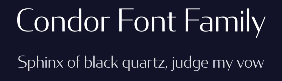Condor Font Family by David Jonathan Ross — Sans Serif Font — thumbnail 2