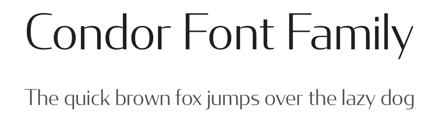 Condor Font Family by David Jonathan Ross — Sans Serif Font