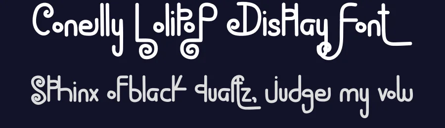 Conelly LolipoP Display Font by inermediaSTUDIO — Display Font — thumbnail 2