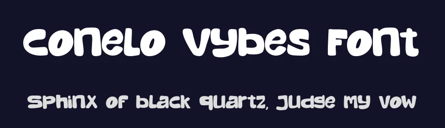 Conelo Vybes Font by idealeksis — Display Font — thumbnail 2