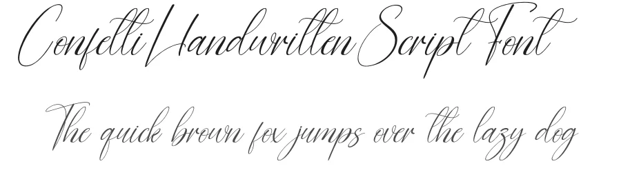 Confetti Handwritten Script Font by creativeletter — Script Handwritten Font