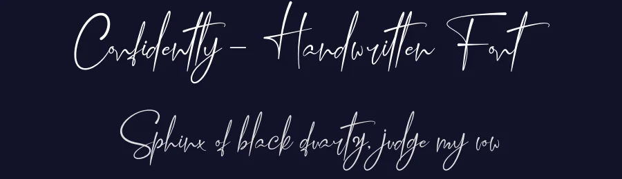 Confidently – Handwritten Font by Naharstd — Script Handwritten Font — thumbnail 2
