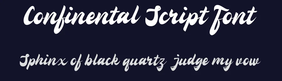 Confinental Script Font by inspirasign — Script Handwritten Font — thumbnail 2