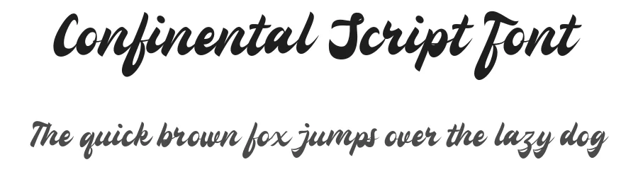 Confinental Script Font by inspirasign — Script Handwritten Font