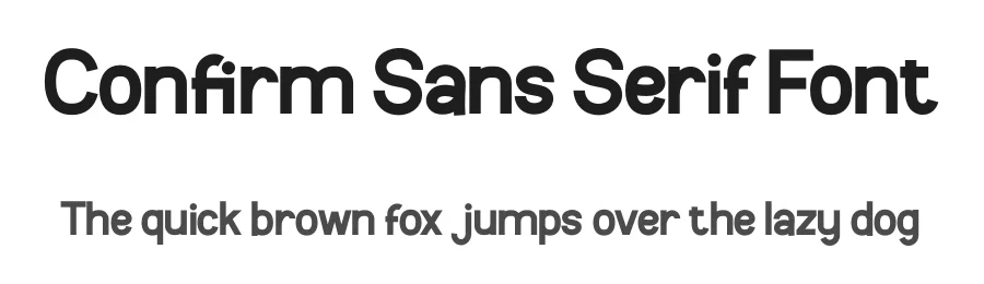 Confirm Sans Serif Font by twinletter — Sans Serif Font