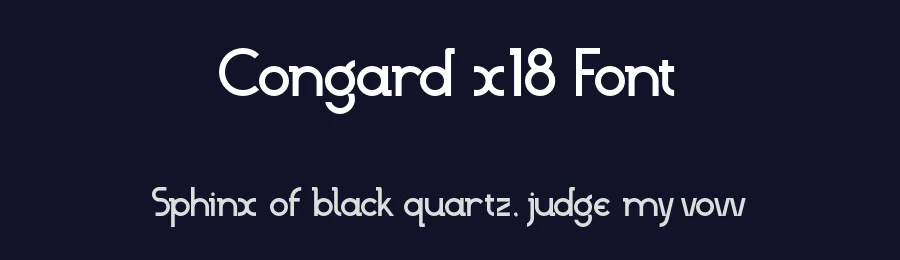 Congard x18 Font by ilennalishawa — Sans Serif Font — thumbnail 2