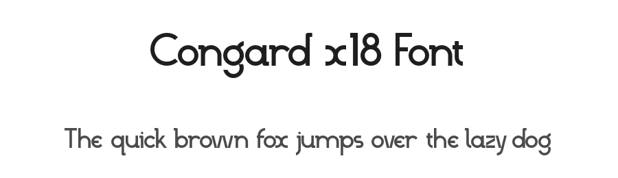 Congard x18 Font by ilennalishawa โ Sans Serif Font