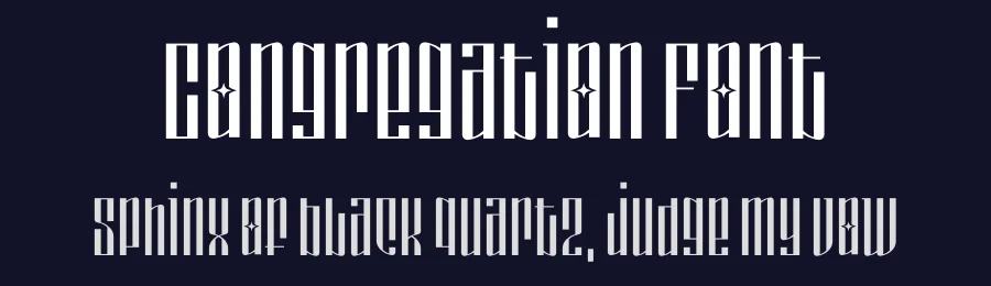 Congregation Font by Retr0 — Display Font — thumbnail 2