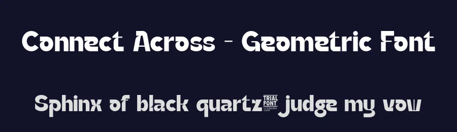 Connect Across – Geometric Font by 177Studio — Display Font — thumbnail 2