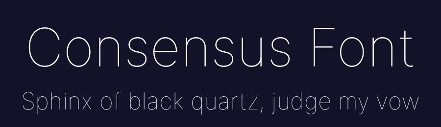 Consensus Font by PAYW — Sans Serif Font — thumbnail 2
