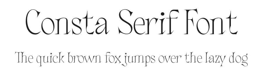 Consta Serif Font by Identitype — Serif Font