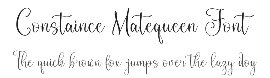 Constaince Matequeen Font by Storytype — Script Handwritten Font