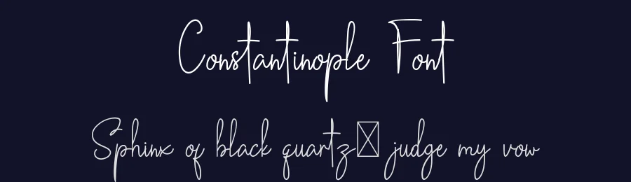 Constantinople Font by letterpedia — Script Handwritten Font — thumbnail 2