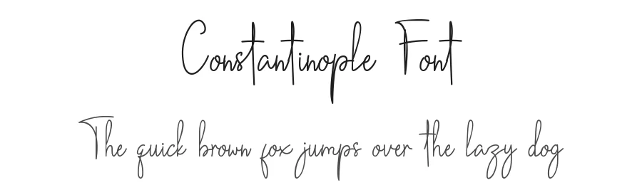 Constantinople Font by letterpedia — Script Handwritten Font