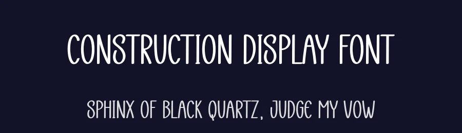 Construction Display Font by andikastudio — Display Font — thumbnail 2