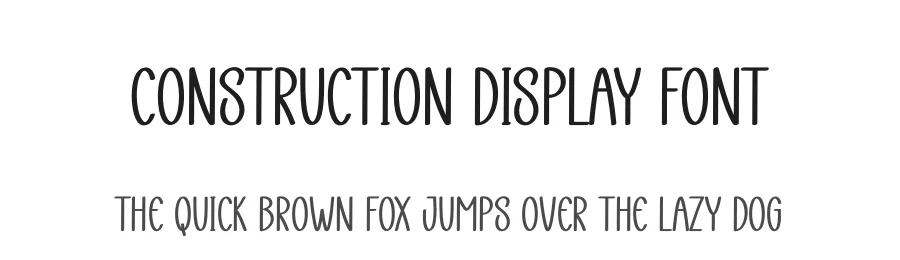 Construction Display Font by andikastudio — Display Font