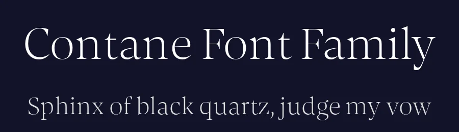 Contane Font Family by Hoftype — Serif Font — thumbnail 2