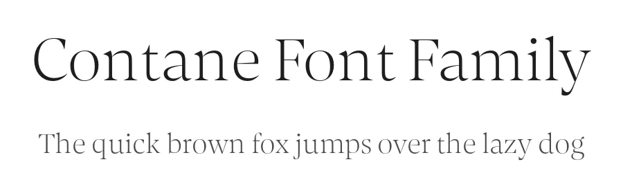 Contane Font Family by Hoftype — Serif Font