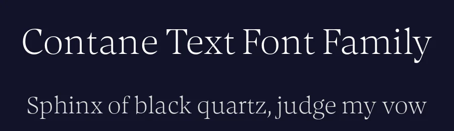 Contane Text Font Family by Hoftype — Serif Font — thumbnail 2
