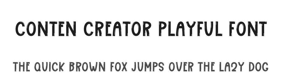 Conten Creator Playful Font by freshtypeink — Display Font