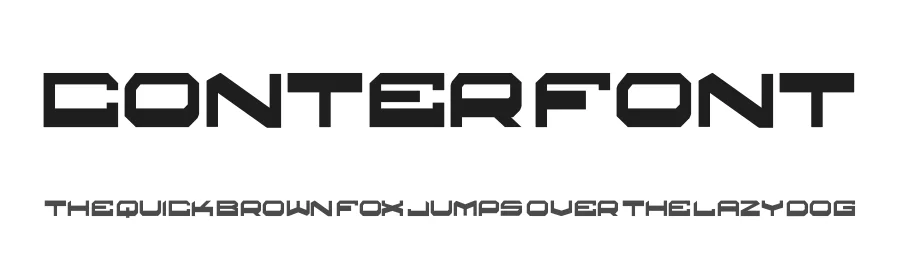 Conter Font by hayoyuka8 — Display Font